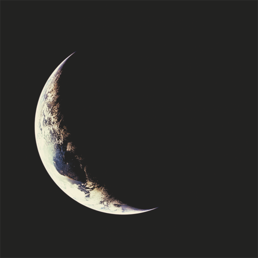 Crescent Earth. View of Earth as seen from Apollo 12 spacecraft November 14 1969.